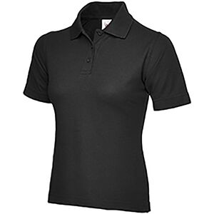 Uneek UC106 Ladies Short Sleeve Polo Shirt XS  Black