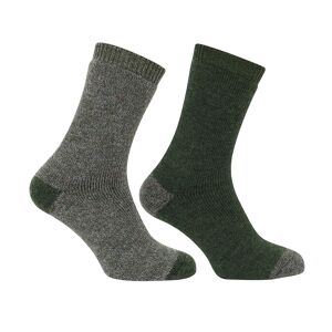 Hoggs of Fife 1904 Country Short Socks (Twin Pack) 10-13 Tweed/Loden