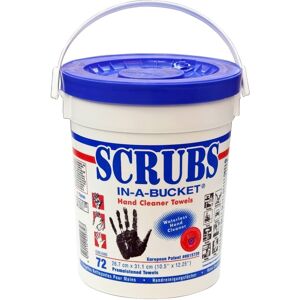 Rocol 042272 SCRUBS Hand Cleaning Wipes Tub of 72