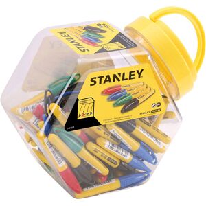 Stanley 1-47-329 Pocket-Size Fine Tip Marker Pens - 4 Colours (Pack of 72)