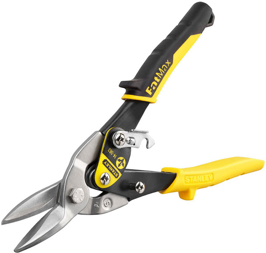 Stanley 2-14-563 FatMax Straight Cut Compound Action Aviation Tin Snips 250mm (10")
