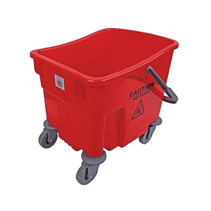 Vikan KMKB034 Lightweight Red Wheeled Bucket 23L