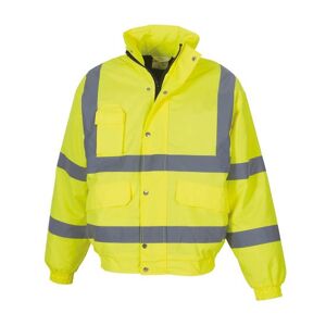 Yoko International Yoko HVP211 Classic Bomber Jacket C/W Reflective Tape M  Yellow