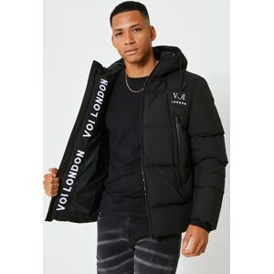 Voi Jeans Uxbridge Puffer Jacket - Black - Large - male