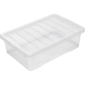 Addis Underbed Storage Box and Lid, 30L, Clear