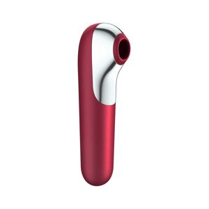 Satisfyer Dual Love Air Pulse Vibrator in red