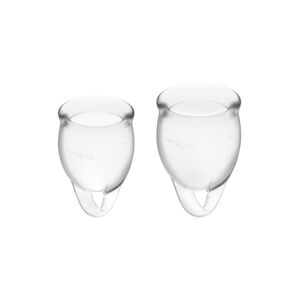 Satisfyer Feel Confident Menstrual Cup in transparent