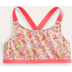 Cross Back Bikini top Multi Girls Boden  - Vanilla Pod Spring Time Floral - Size: 2-3y