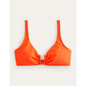 U-Bar Bikini Top Orange Women Boden  - Hot Orange - Female - Size: 14