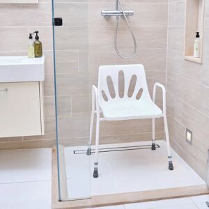 NRS Healthcare Stackable Adjustable Shower Chair