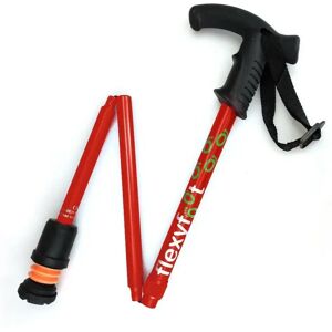 Flexyfoot Premium Derby Handle Walking Stick - Red - Folding