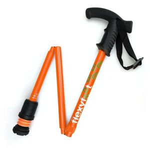 Flexyfoot Premium Derby Handle Walking Stick - Orange - Folding