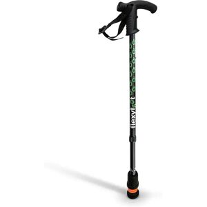 Flexyfoot Premium Derby Handle Walking Stick - Black - Telescopic