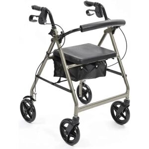 NRS Healthcare A-Series 4-Wheel Rollator - Silver