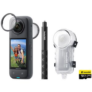 Insta360 X4 8K 360 Degree Action Camera - Divers Bundle