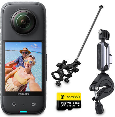 Insta360 X3 Pocket 360 Degree Action Camera - Bikers Kit