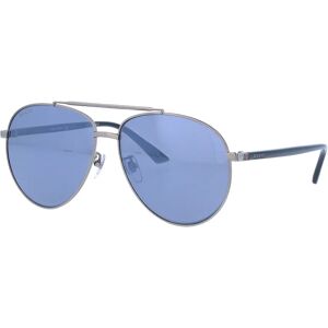 Men's Silver/Blue Gucci Sunglasses 61Mm