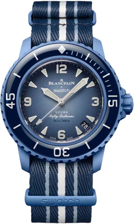 Swatch X Blancpain Blancpain X Swatch Scuba Fifty Fathoms Atlantic Ocean So35A100 - Size: One Size - Size: One Size