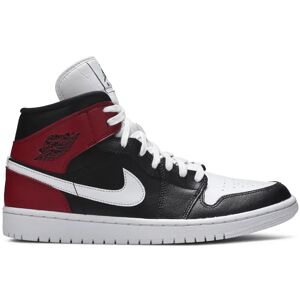 Nike Jordan 1 Mid Black Noble Red (W) - Size: UK 5.5 - EU 39 - Size: UK 5.5 - EU 39 - - Black - female - Size: UK 5.5 - EU 39 - US  8W