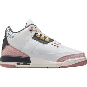 Nike Jordan 3 Retro White Red Stardust (Gs) - Size: UK 6 - EU 39 - Size: UK 6 - EU 39 - - pink - Kids - Size: UK 6 - EU 39 - US 6.5Y