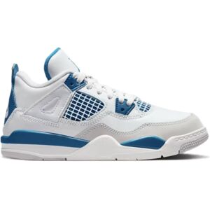 Nike Kids - Jordan 4 Retro Military Blue (2024) (Ps) - Size: UK 1.5 - EU 33.5 - Size: UK 1.5 - EU 33.5 - - blue - Kids - Size: UK 1.5 - EU 33.5 - US 2Y