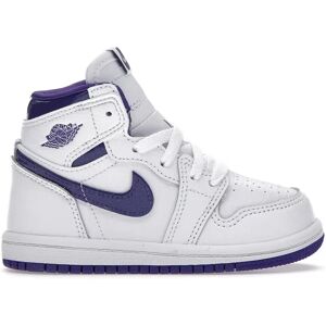 Nike Toddlers Jordan 1 Retro High Court Purple (2021) (Td) - Size: UK 6.5K - EU 23.5 - - white - Kids - Size: UK 6.5K - EU 23.5 - US 7C