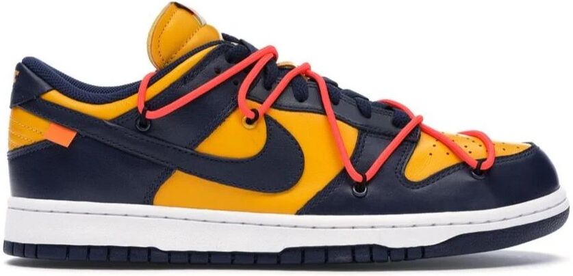 Nike Dunk Low Off-White University Gold Midnight Navy - Size: UK 9 - EU 44 - Size: UK 9 - EU 44 - - orange - Size: UK 9 - EU 44 - US 10