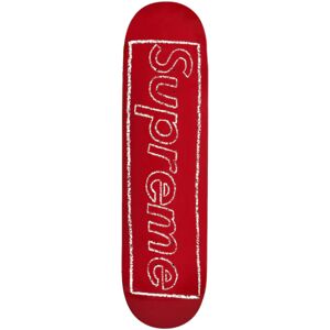 Supreme Kaws Chalk Logo Skateboard Deck Red - Red