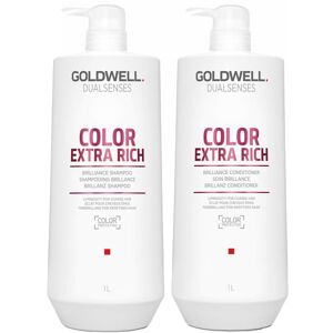 Goldwell Dualsenses Extra Rich Brilliance Shampoo 1000ml & Extra Rich Goldwell Dualsenses Extra Rich Brilliance Shampoo 1000ml & Extra Rich