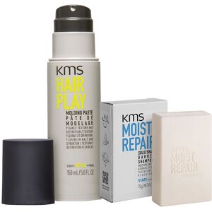 KMS MoistRepair Bar Shampoo 75g & HairPlay Molding Paste 150ml Duo KMS MoistRepair Bar Shampoo 75g & HairPlay Molding Paste 150ml Duo