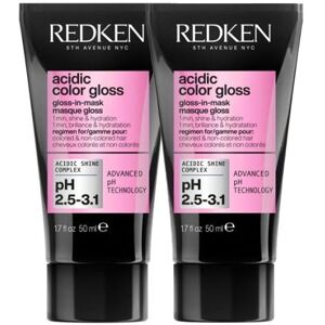 Redken Acidic Color Gloss 1 Min Gloss-in-Mask Mini 50ml Double Redken Acidic Color Gloss 1 Min Gloss-in-Mask Mini 50ml Double