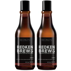 Redken Brews 3-in-1 Shampoo, Conditioner & Body Wash 300ml Double Redken Brews 3-in-1 Shampoo, Conditioner & Body Wash 300ml Double