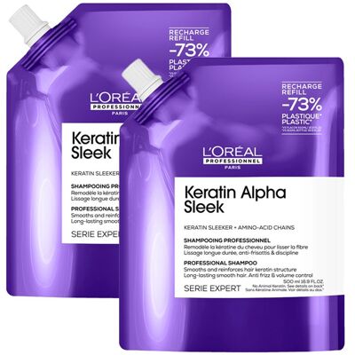 L'Oreal Professionnel L'Oréal Professionnel Keratin Alpha Sleek Shampoo Anti-frizz & Smooth L'Oreal Professionnel L'Oréal Professionnel Keratin Alpha Sleek Shampoo Anti-frizz & Smooth