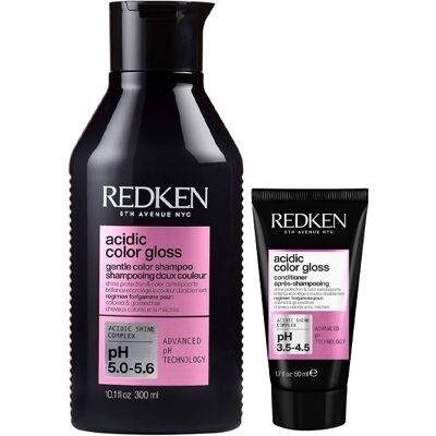 Redken Acidic Color Gloss Shampoo 300ml and Acidic Color Gloss Conditi Redken Acidic Color Gloss Shampoo 300ml and Acidic Color Gloss Conditi