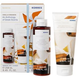 Korres Vanilla Cinnamon Shower Gel 250ml & Body Milk 200ml Set Korres Vanilla Cinnamon Shower Gel 250ml & Body Milk 200ml Set