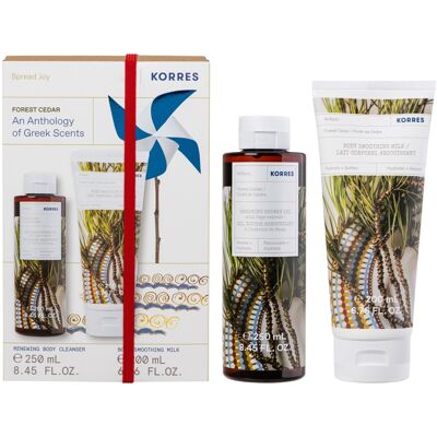 Korres Set Forest Cedar Shower Gel 250ml & Body Milk 200ml Set Korres Set Forest Cedar Shower Gel 250ml & Body Milk 200ml Set