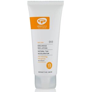 Green People Sun Lotion with Tan Accelerator SPF15 - Travel Size 100ml