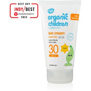 Green People Organic Children's Sun Cream SPF30 - Scent Free 150ml