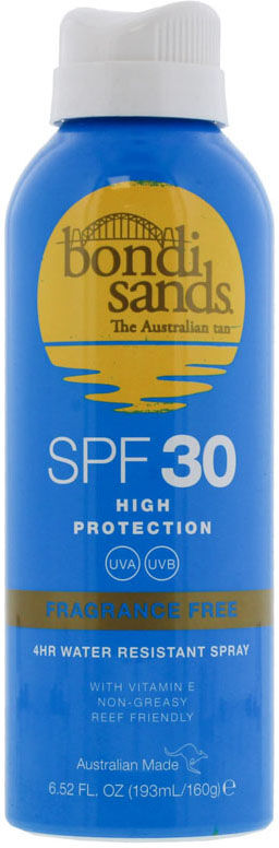 Bondi Sands Aerosol Spray Mist Fragrance Free SPF 30 160g