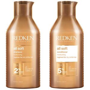 Redken All Soft Shampoo 500ml & All Soft Conditioner 500ml Duo