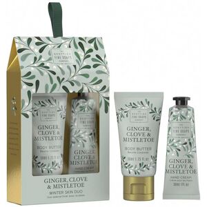 Scottish Fine Soaps Ginger, Clove & Mistletoe Winter Skin Care Duo 1x3