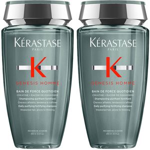 Kerastase Kérastase Genesis Homme Daily Purifying Fortifying Shampoo 250ml Doub