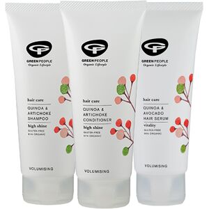 Green People Quinoa & Artichoke Shampoo 200ml, Conditioner 200ml and H