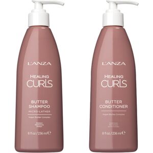 L'Anza Healing Curls Butter Shampoo 236ml & Healing Curls Butter Condi