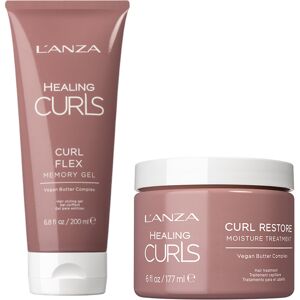 L'Anza Healing Curls Flex Memory Gel 200ml & Healing Curls Restore Moi