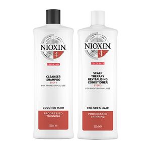 Nioxin System 4 Cleanser Shampoo 1000ml & System 4 Scalp Therapy Revit