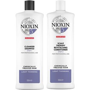 Nioxin System 5 Cleanser Shampoo 1000ml & System 5 Scalp Therapy Revit