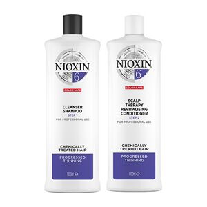 Nioxin System 6 Cleanser Shampoo 1000ml & System 6 Scalp Therapy Revit