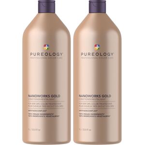 Pureology Nanoworks Gold Conditioner 1000ml Supersize Double Pack Wort