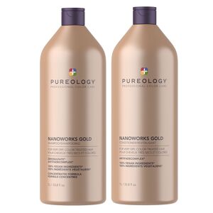 Pureology Nanoworks Gold Shampoo and Conditioner 1000ml Supersize Duo